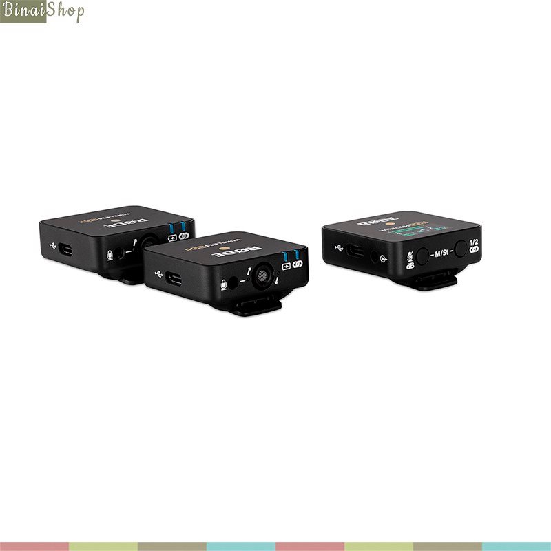 Micro Rode Wireless Go 2 - Bộ 2 Phát 1 Thu, Mic Thu Âm Livestream, Phỏng vấn ngoài trời Microphone Go2 Không dây Go II Hàng Chính Hãng - Kèm Móng Gẩy DreamMaker