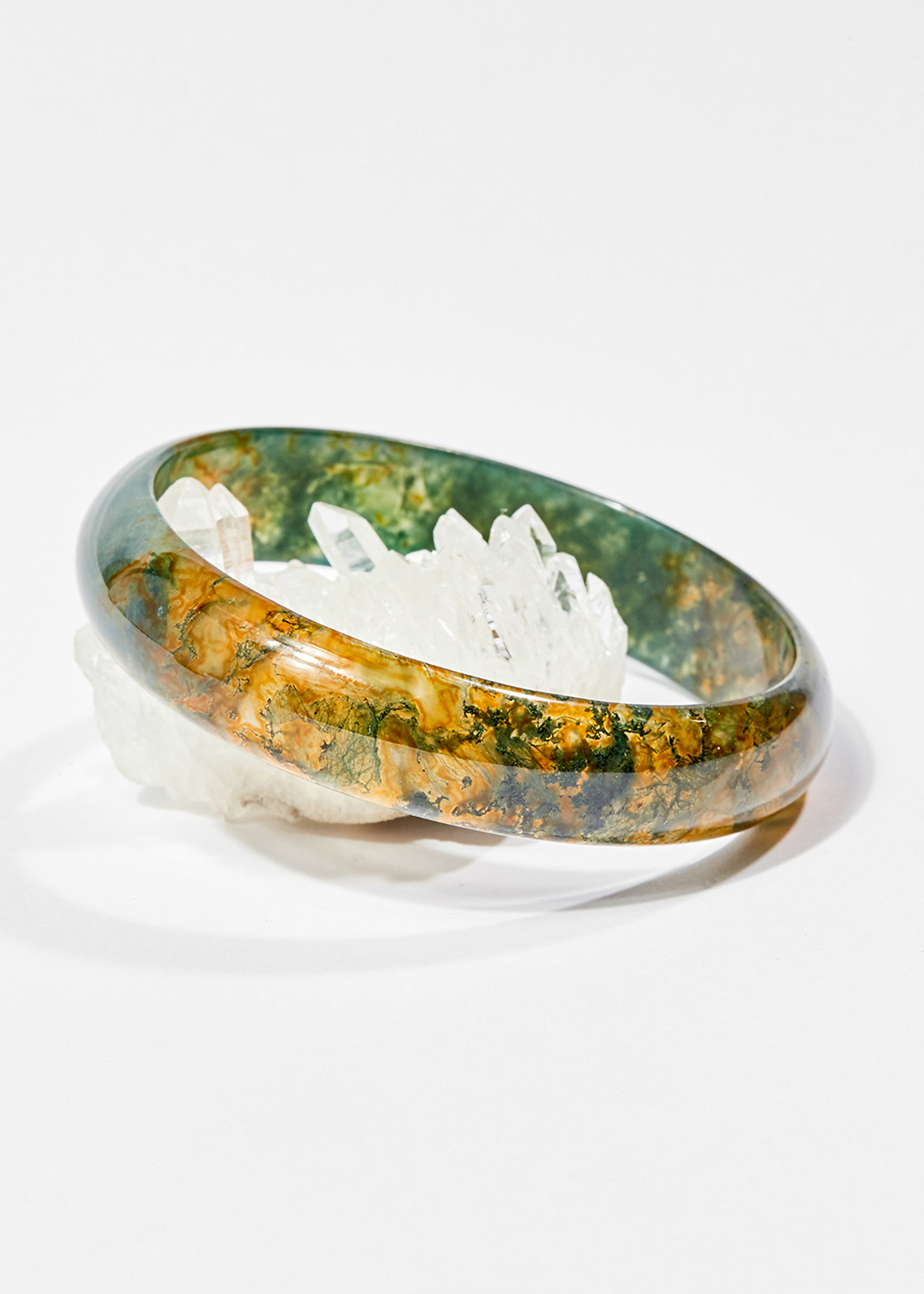 Vòng tay phong thủy đá băng ngọc thủy tảo huyết ni 63 mệnh hỏa , thổ - Ngọc Quý Gemstones
