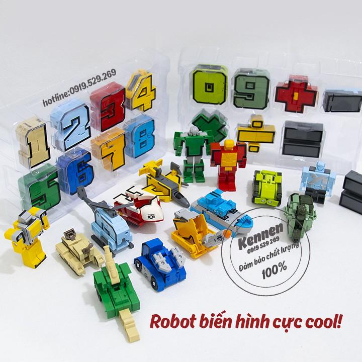 Robot số và dấu biến hình người máy bằng nhựa ABS