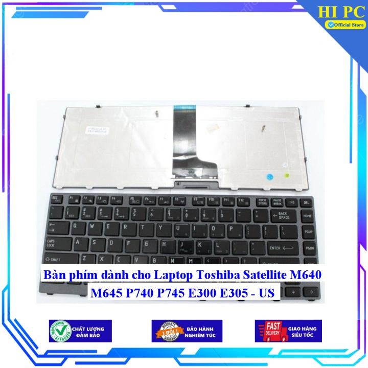 Hình ảnh Bàn phím dành cho Laptop Toshiba Satellite M640 M645 P740 P745 E300 E305 - US - Hàng Nhập Khẩu