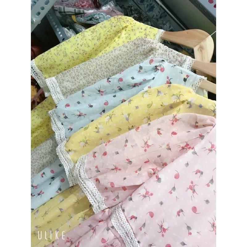 Đầm Babydoll voan hoa xinh xắn phối ren ️