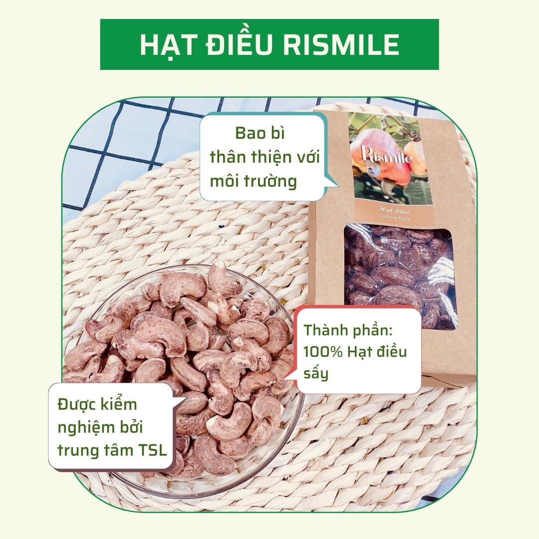 Hạt điều vỏ lụa Rismile (150 grams)