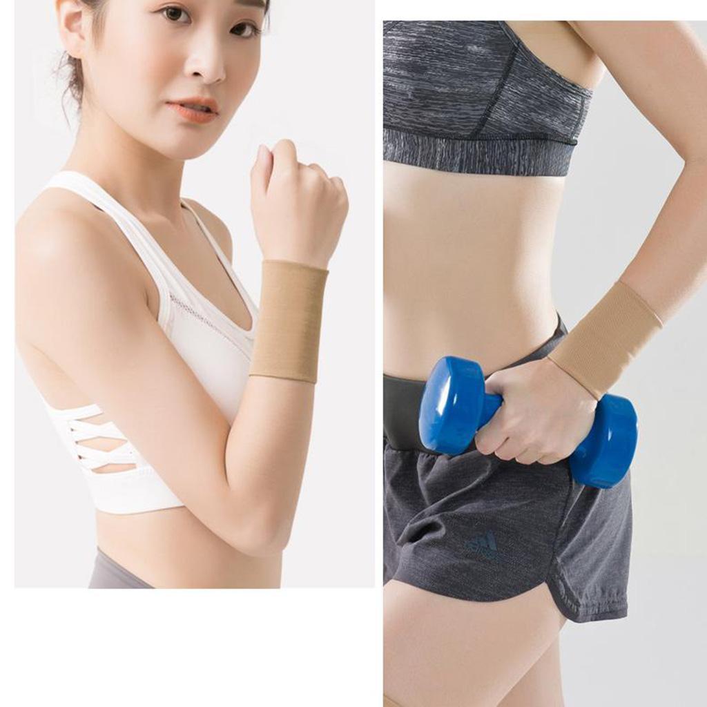 2x Wrist Support Compression Sports Wristband Hand Palm Wrist Wraps Exercise Training Wrist Guard