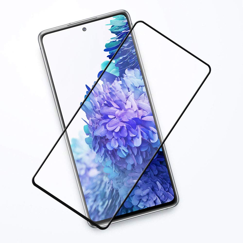 Miếng dán kính cường lực 3D cho Samsung Galaxy S20 FE full màn hình 3D hiệu Kuzoom Protective Glass - mỏng 0.3mm, vát cạnh 2.5D, độ cứng 9H, viền cứng mỏng - Hàng nhập khẩu