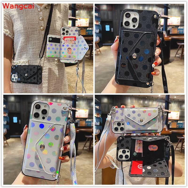 Ốp Lưng Lấp Lánh Có Dây Đeo Cho Oppo Reno 5 4 3 Pro Lite 4f 4g 5g F17 Pro F15 F11 F9 F5 F1S Find X2 Neo Lite
