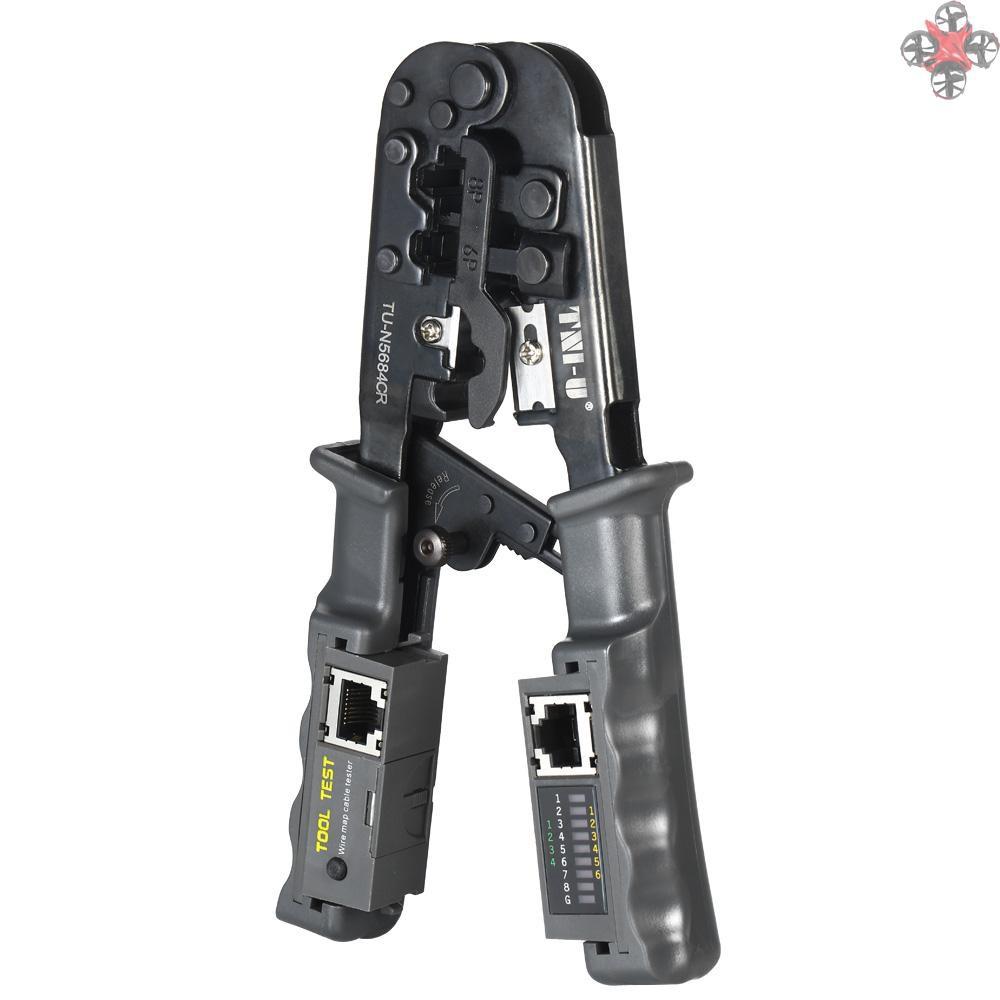 Kìm Tuốt Dây Điện Tni-U Tu-N5684Cr 2 Trong 1 Rj11 Rj12 Rj45
