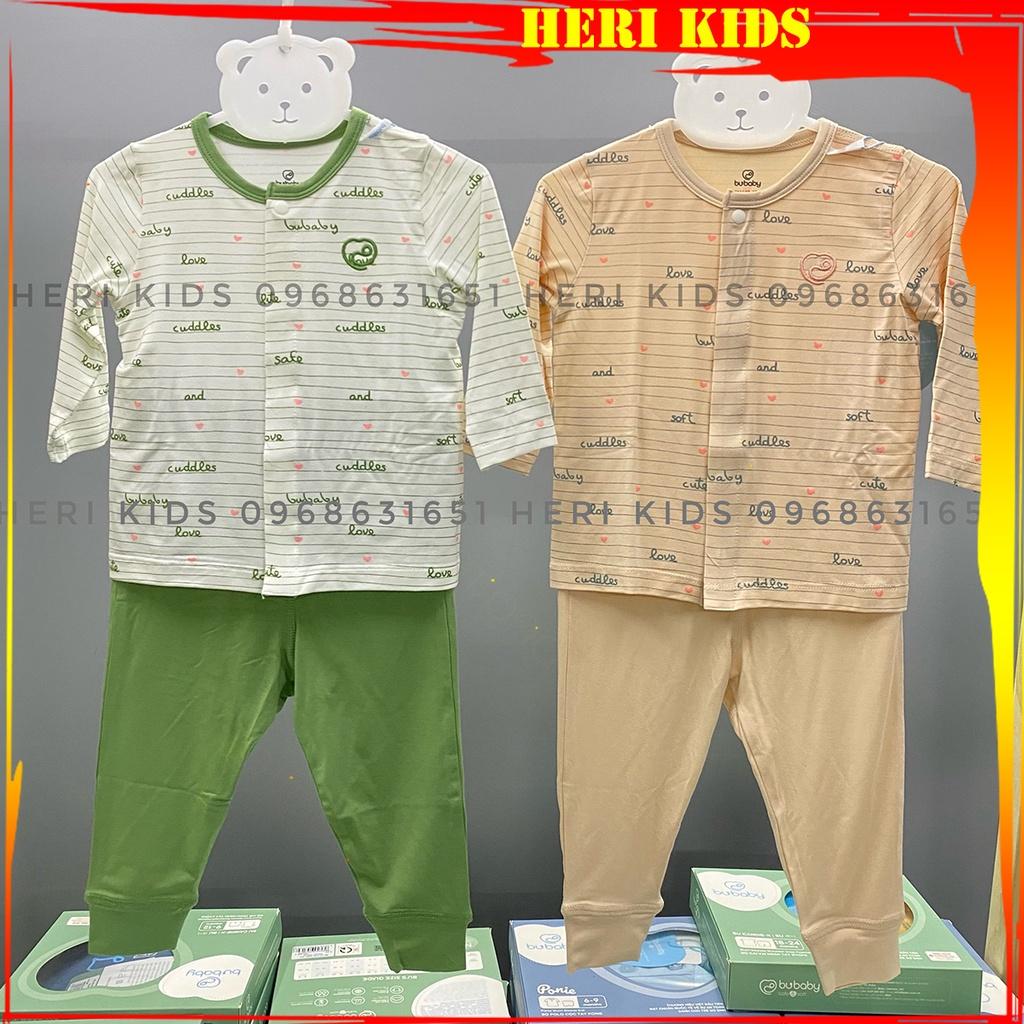 Bộ dài tay cài giữa Bu, Bubaby Bambus 0m - 9m