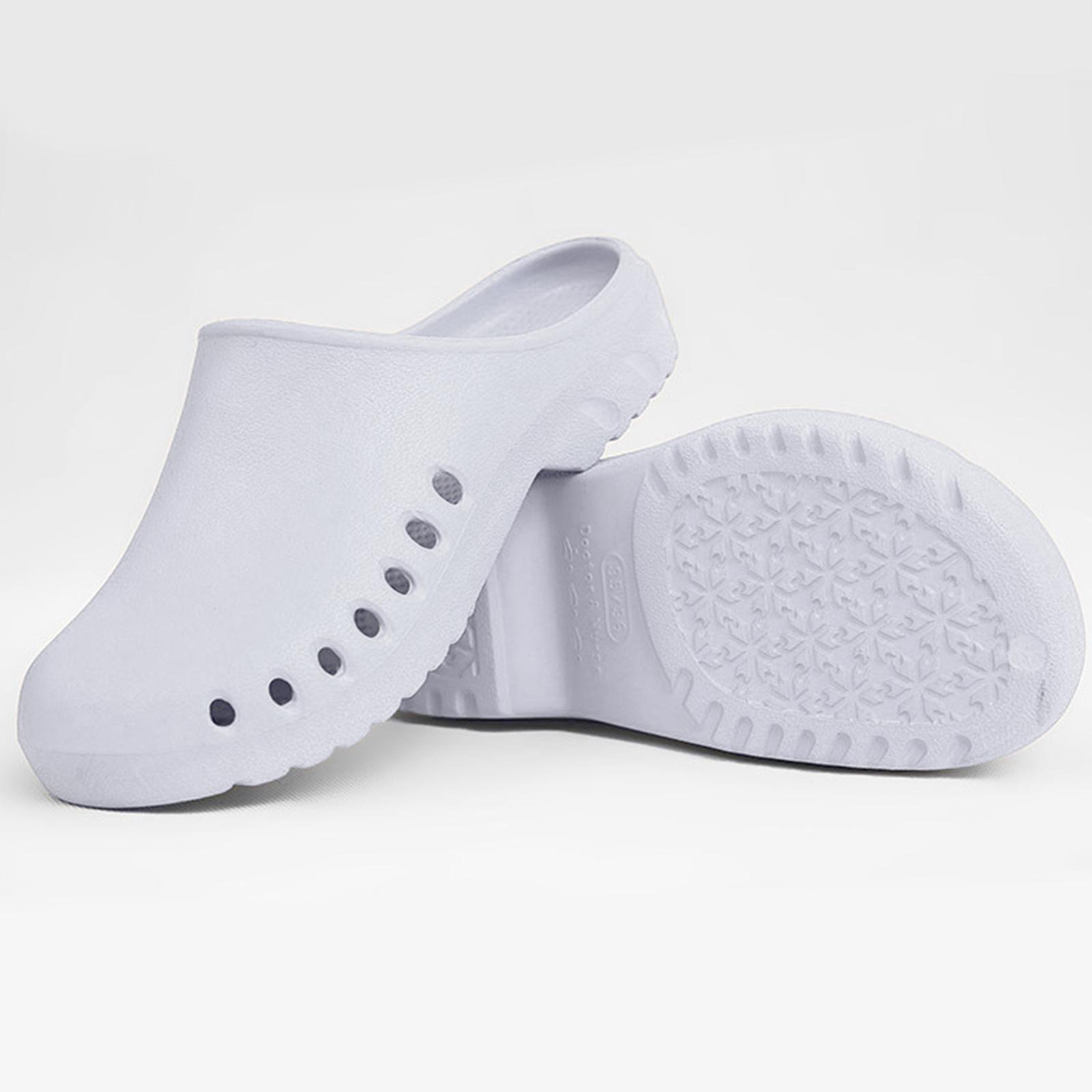 1 Pair Women's Work Clog Men Work Shoes, Nurse Shoes, Chef Shoes Slip Resistant Lightweight Doctor Slipers Summer Beach Sandals Footwear