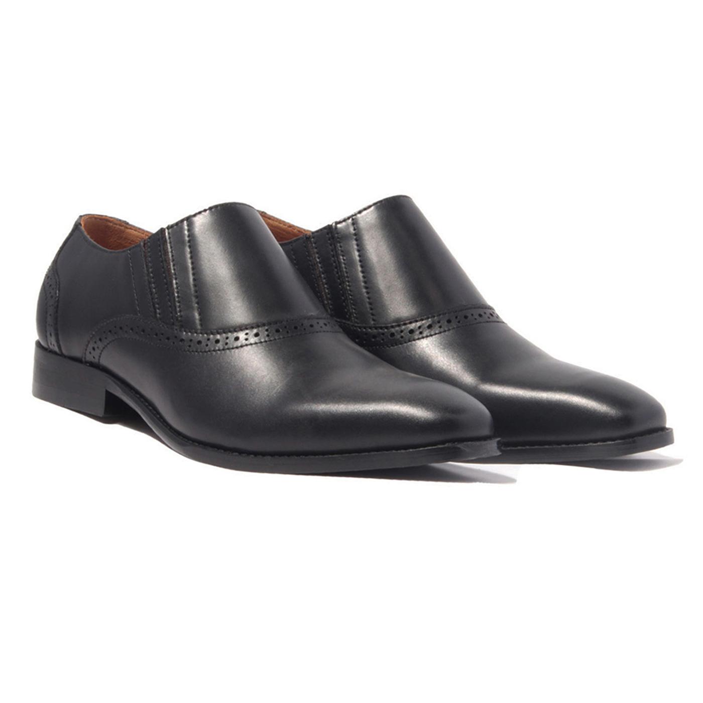 Giày Tây Lười Nam Công Sở Banuli Da Bê Italian Brogue Loafers H1SO1 (Da Veg Itali Mềm Dẻo, Đế Siêu nhẹ, Bảo Hành Trọn Đời)
