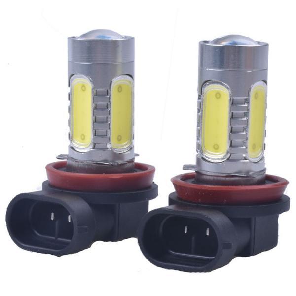 2 Piece Car White H8 H11 COB 7.5W LED Fog Light Daytime Running Lamp Bulbs