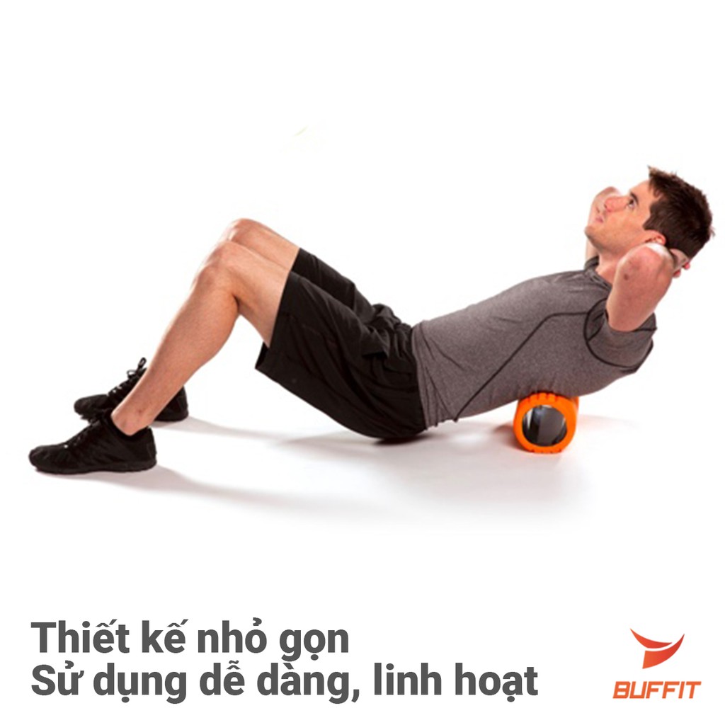 Bộ con lăn cột sống Foarm Roller 45*13 cm và thản yoga TPE 6mm.Ống lăn massage giãn cơ yoga, gym