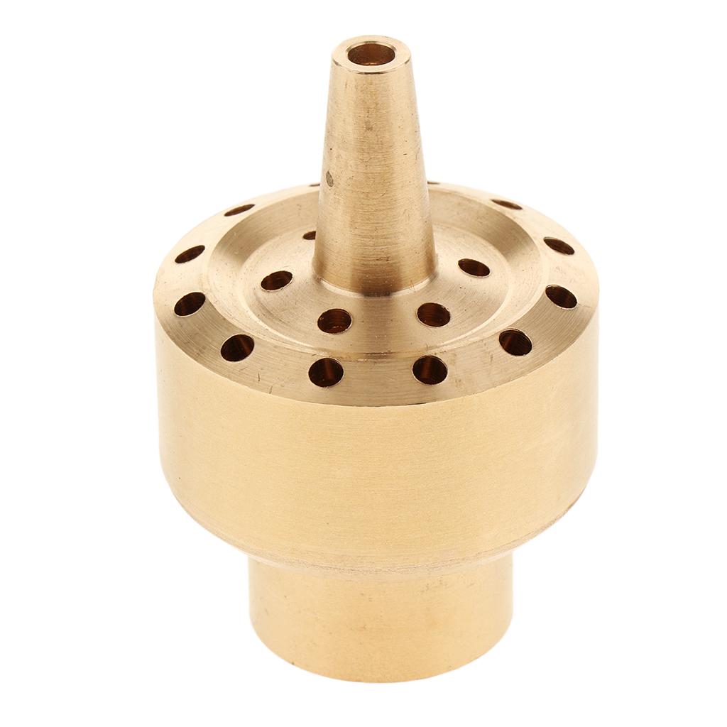 Brass Column Water Fountain Nozzle Spray Sprinkler Head Style Layer 0.5inch