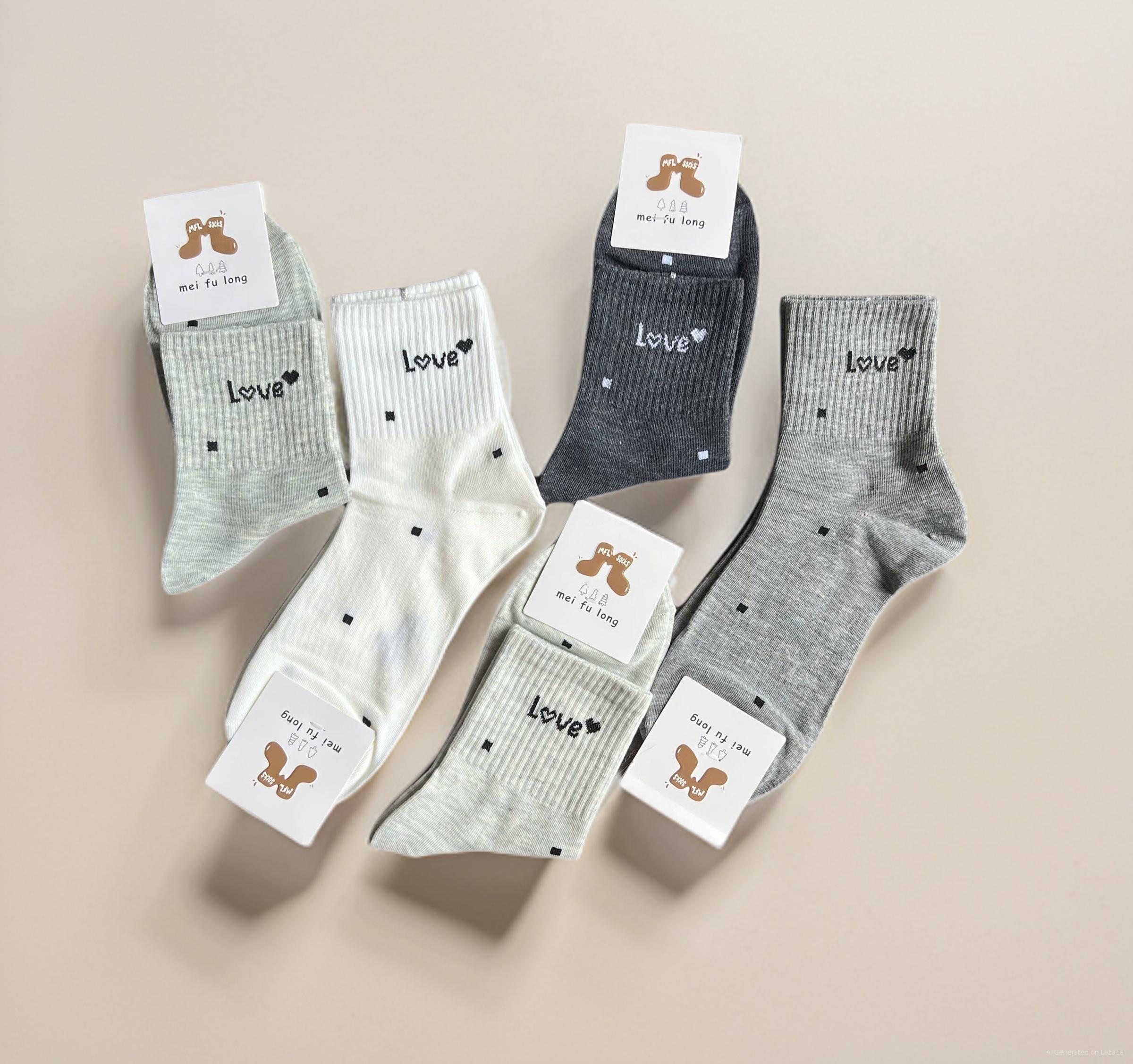 SET 5 ĐÔI TẤT VỚ NỮ CAO CỔ MÃ 23 DÀNH CHO NỮ