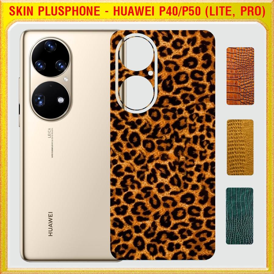 Dán Skin mặt sau cho Huawei P40, P40 Lite, P40 Pro, P50, P50 Pro vân da cá sấu, da báo