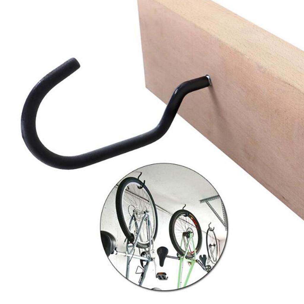 Black Wall Mounted Bike Hook Storage Brackets Garage Parking Racks
