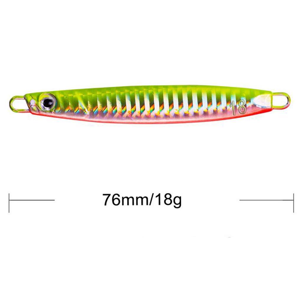3 Pieces Metal Fishing Jig Baits 18g 21g 30g 3D Bionic Jigging Fishing Lures Fishing Tackle