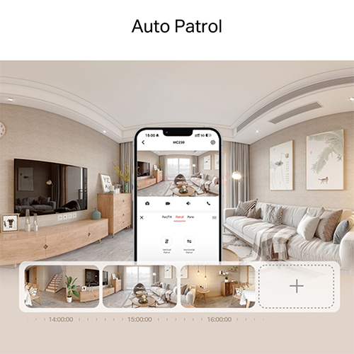 Camera trong nhà Mercusys dành cho AI Pan/Tilt Home Security Wifi Full 5MP 3K MC230 - Hàng chính hãng
