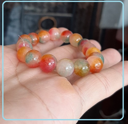 Combo 2 vòng tay nữ hạt giả đá 10 ly siêu đẹp sang trọng