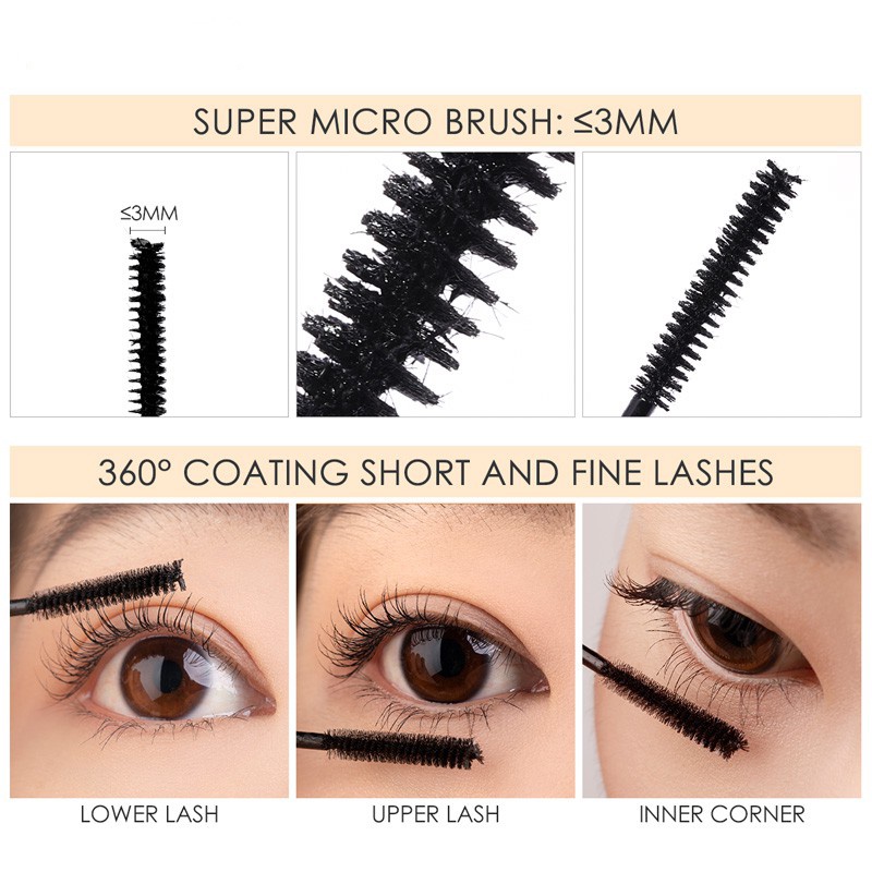 Mascara cong và dài dày mi Dabo Superproof Long and Curl - Không lem không trôi Hàn Quốc 8ml