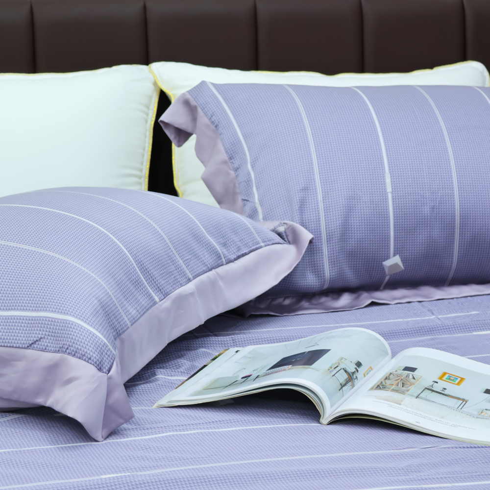 [LỤA TENCEL SIÊU MÁT LẠNH] Bộ 5 món ga gối Tencel Pristine NP8906 nhiều size 100% tencel 80s chính hãng 1m2x2m, 1m4x2m, 1m6x2m, 1m8x2m, 2mx2m2