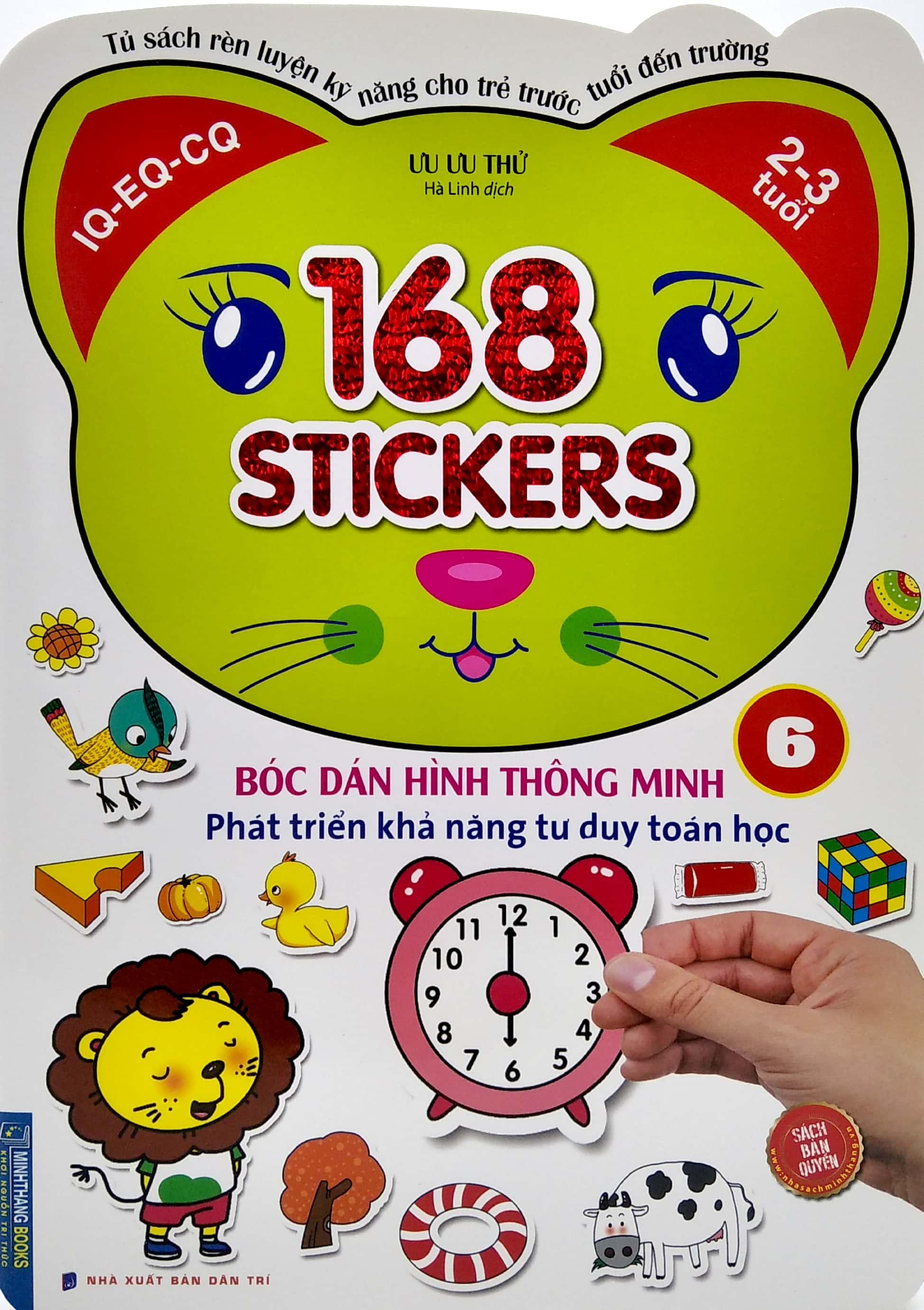 Sách Bóc Dán Hình Thông Minh Phát Triển Khả Năng Tư Duy Toán Học - 168 Sticker (Quyển 6)