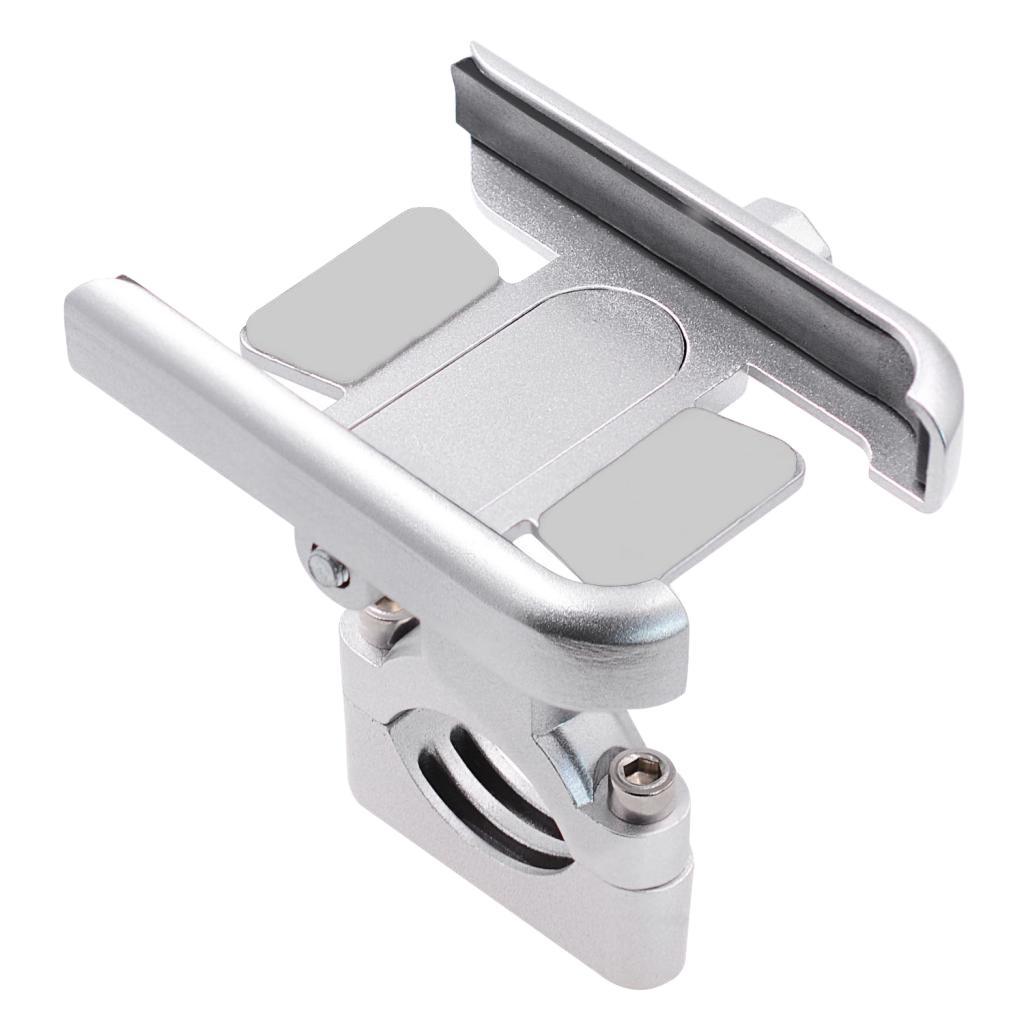 Universal Phone Holder Handlebar Mount Bracket Stand For Motorcycle Black