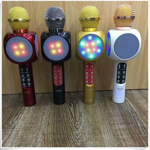 Micro Karaoke Kèm Loa  WS-1816 Cực Hay, Đèn Led 7 Màu