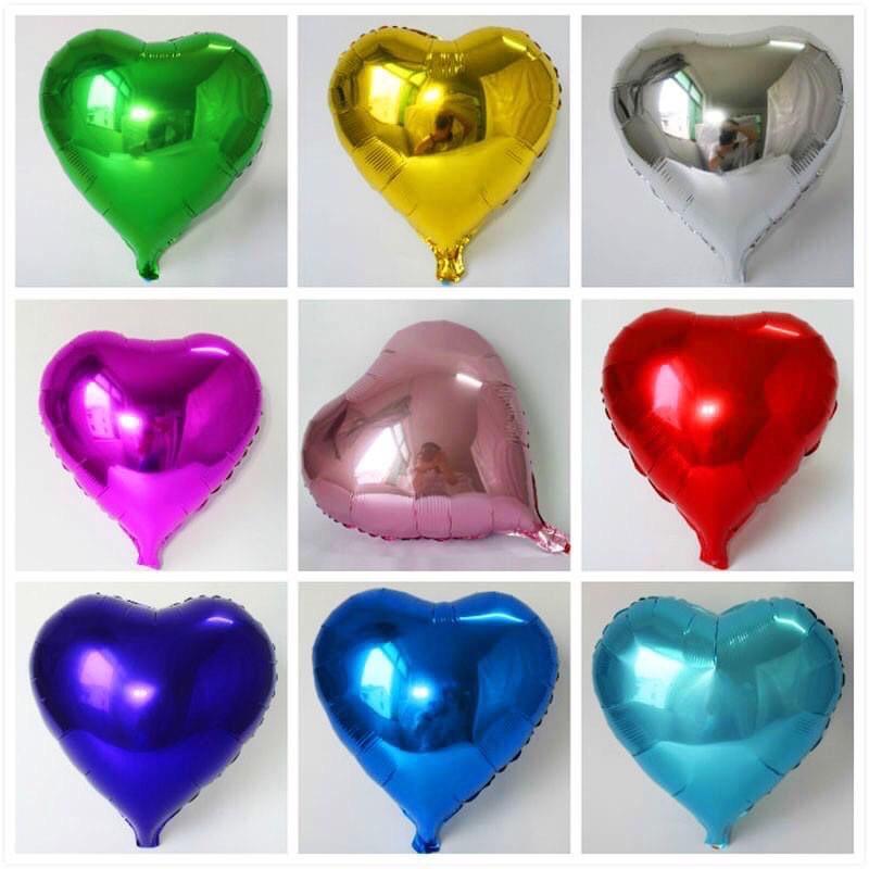 Bóng Trái Tim Tráng Nhôm