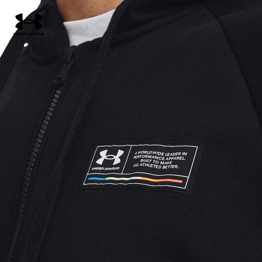 Áo khoác hoodie thể thao nam Under Armour RIVAL FLEECE CHROMA FZ HD - 1370344-001