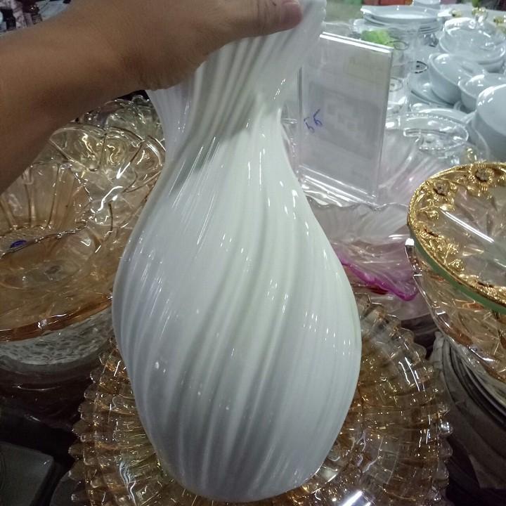 Bình lọ cắm hoa 28cm gốm sứ