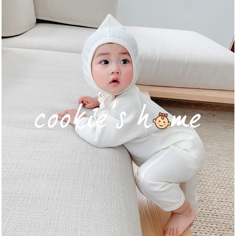 Body korea dài taytrắng/ hoạ tiết hoa  body ngủ không tất trắng cotton mùa hè cho bé sơ sinh đến 18 tháng