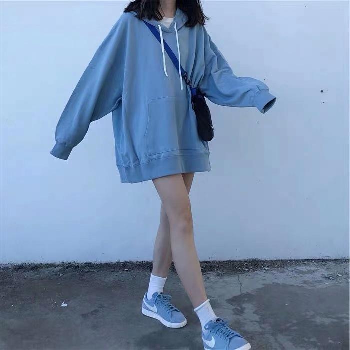 Áo Khoác Hoodie Dài Tay Thời Trang Cho Nữ