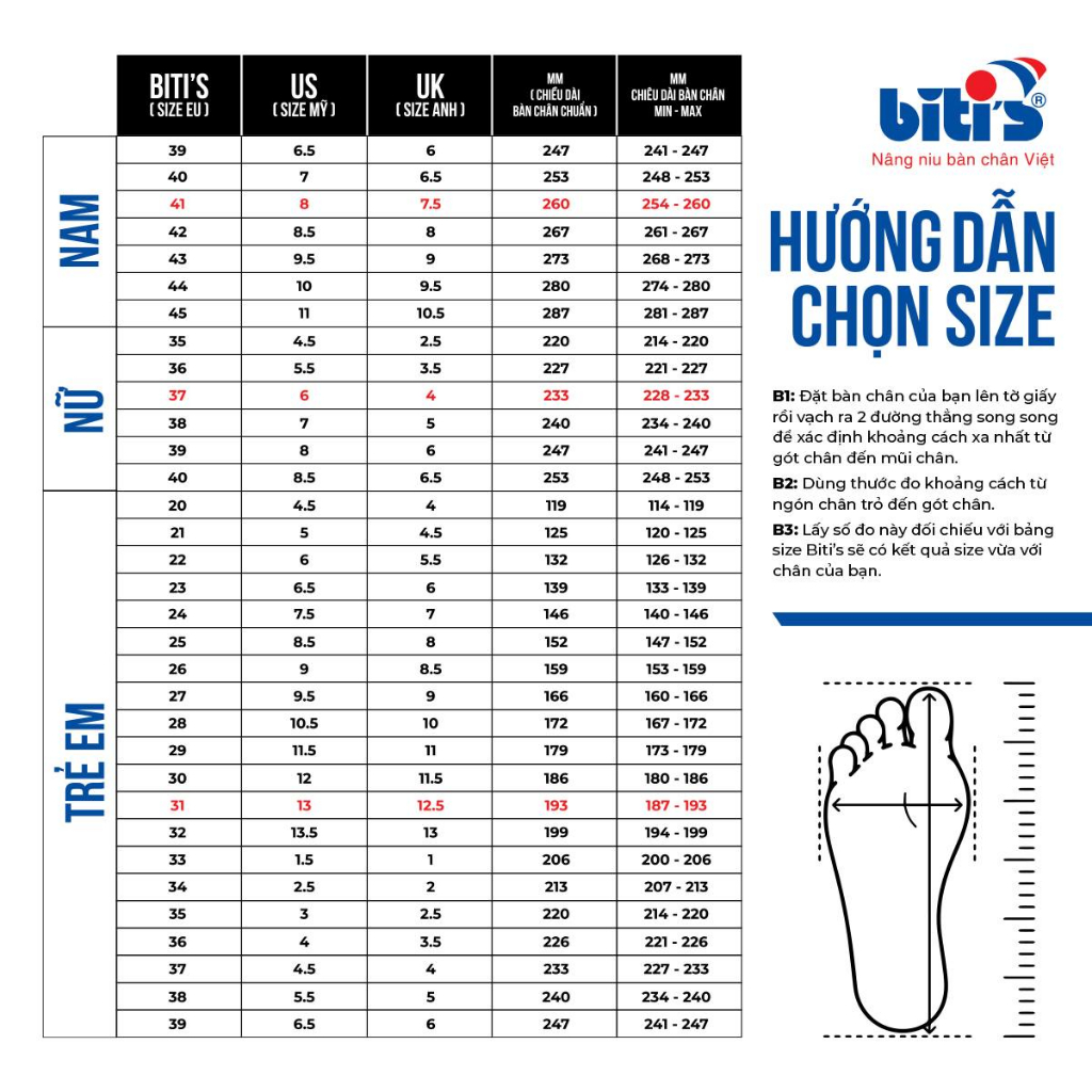 Giày Thể Thao Bé Trai Biti's BSB001400 Đế EVA Siêu Nhẹ SIZE Lớn (36 - 40)