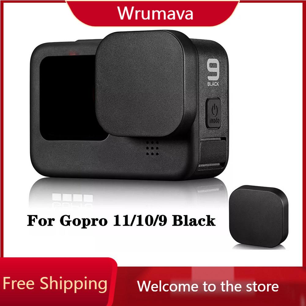 Silicone Mềm Nắp Đậy Ống Kính Cho GoPro Hero 11 10 9 Màu Đen Chống Rơi Bụi Chống Bụi Nắp Ống Kính Bảo Vệ Cho máy Ảnh GoPro Hero 9 Màu Đen