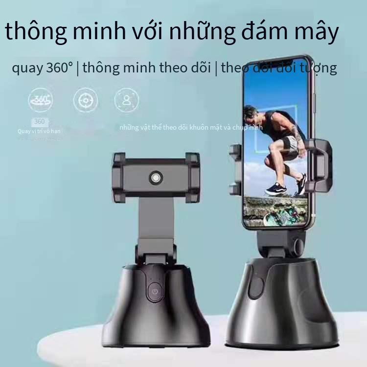 Gimbal theo dõi thông minh 360 ° giá thấp nhất, nhận dạng khuôn mặt, theo dõi tự động, làm đẹp, giá đỡ điện thoại di động, pin khô
