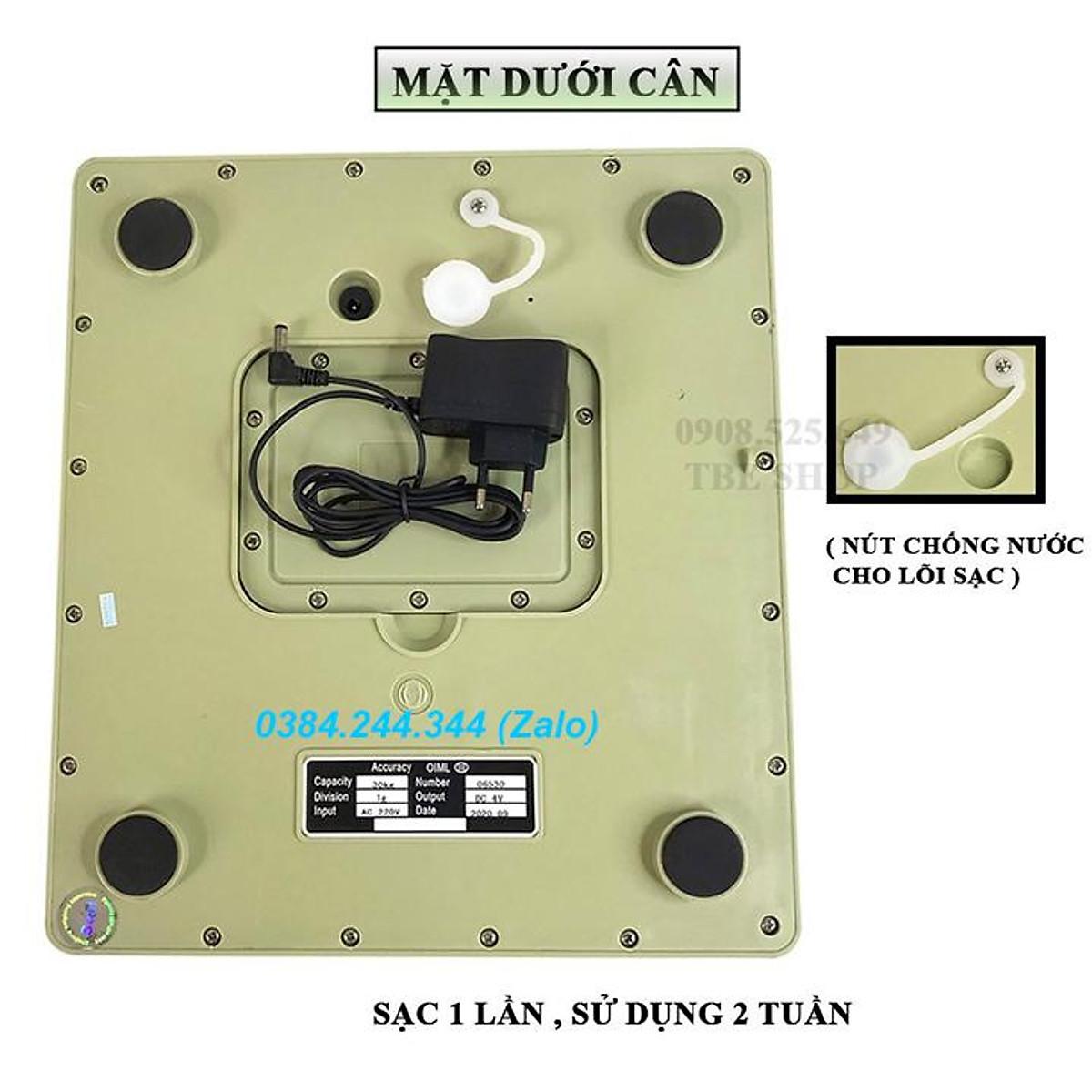 Cân điện tử chống nước tính tiền QUA 832 - Cân bán hàng 30kg dành cho các cửa hàng, kiot, siêu thị,...