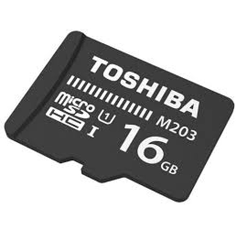 Thẻ nhớ MicroSDHC Toshiba M203 UHS-I U1 16GB 100MB/s (Đen) - Hàng chính hãng + Tặng Đèn Led