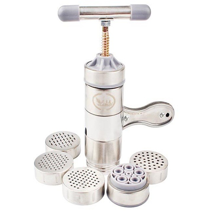 Máy Làm Bún Tươi, Mỳ Sợi 5 Đầu Cắt Inox