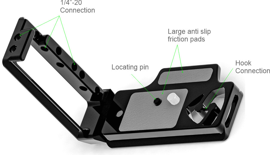 giá đỡ máy ảnh Stabil LD780: L PLATE (BRACKET) FOR NIKON D780 hàng chính hãng