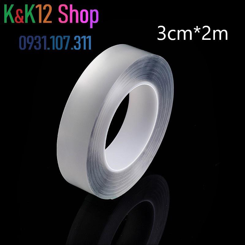 Keo dán. Cuộn keo dán silicon cố định đồ vật 3cm*5m dày 1mm giúp dễ dàng cố định đồ vật trong gia đình K03