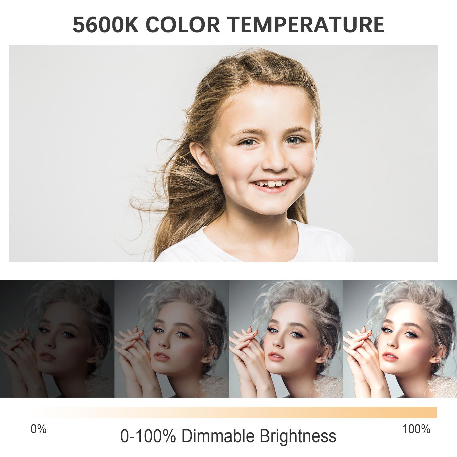 150W Studio LED Video Light 5600K Color Temperature CRI93+ TLCI95+ Bowens Mount with Protector Reflector Remote Control