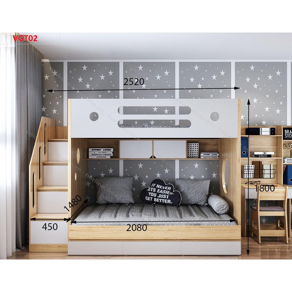 GIƯỜNG TẦNG ĐA NĂNG CHO BÉ VGT02 - NỘI THẤT LẮP RÁP VIỄN DÔNG ADV