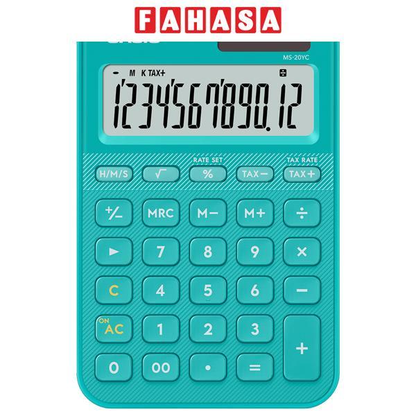 Máy Tính Casio MS-20YC-TU-W-DP - Màu Xanh Ngọc