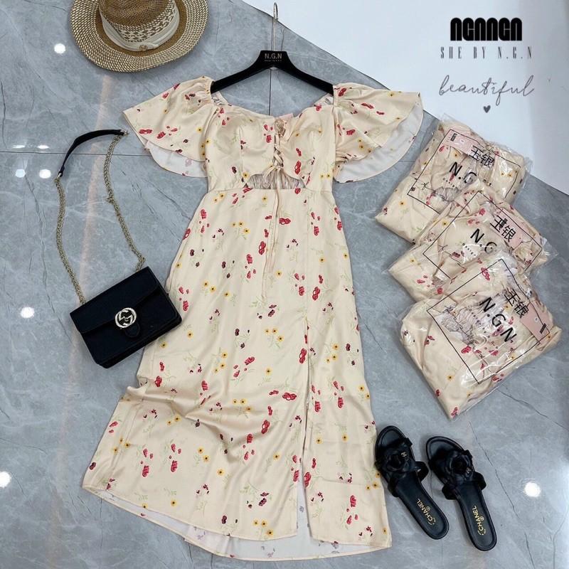 Váy hoa lụa cách tiên