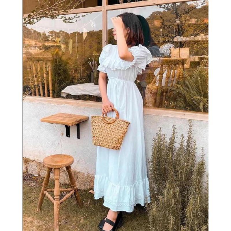 Váy trắng công chúa Vintage