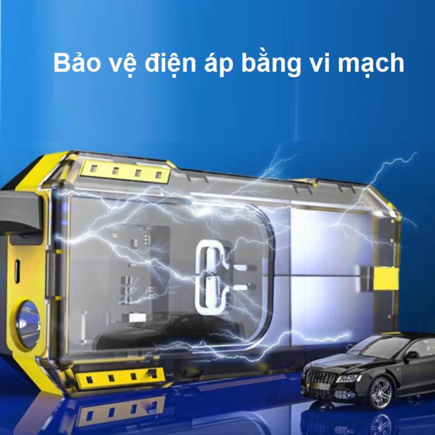 Bộ kích điện ô tô kiêm pin sạc dự phòng Goodyear GY-5358 12000mAh