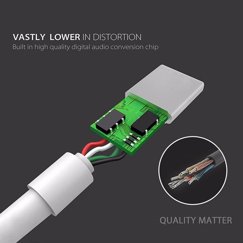 2x3.5mm Headphone Audio Adapter Charger Cable For iPhone 7 8 Plus X Silver
