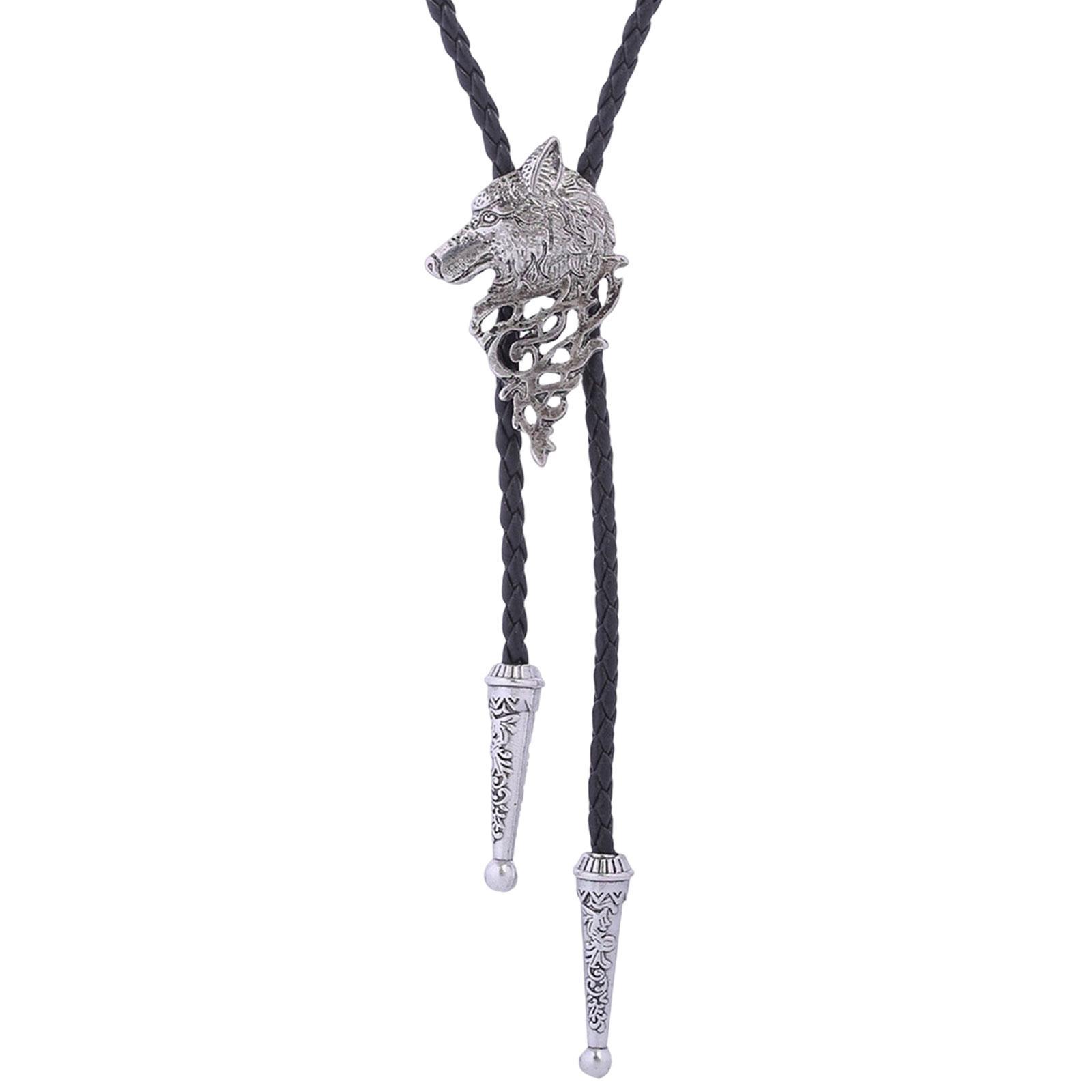 Bolo Tie Wolf American Alloy Vintage for Party Birthday Men Women