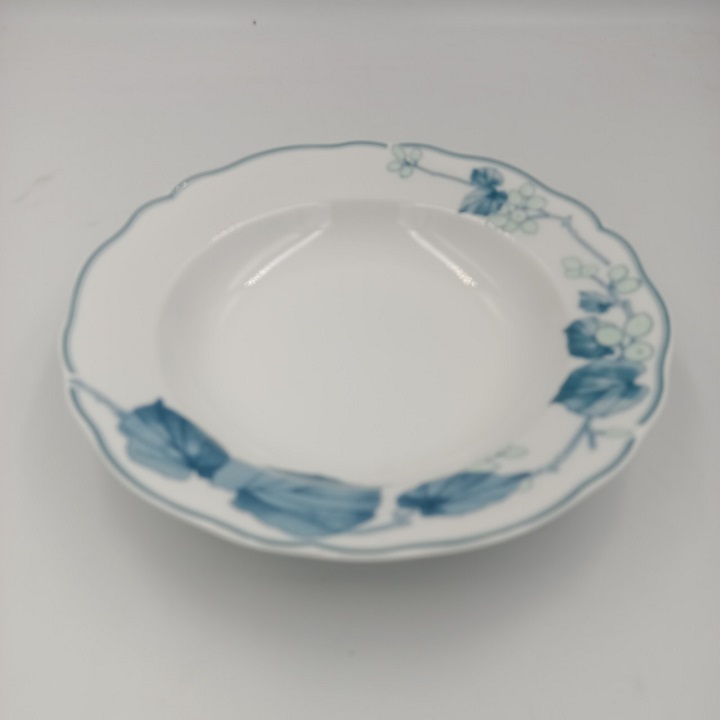 Đĩa Sứ Hoa Nho Xanh Kích Thước 20.5 CM Hàng Nhập Khẩu Cao Cấp