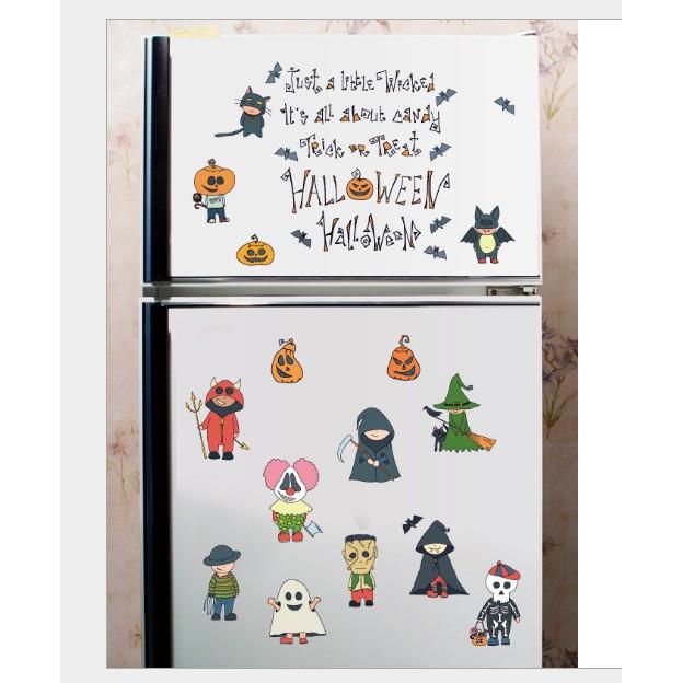 Decal trang trí tường - Happy Halloween Mini vui nhộn